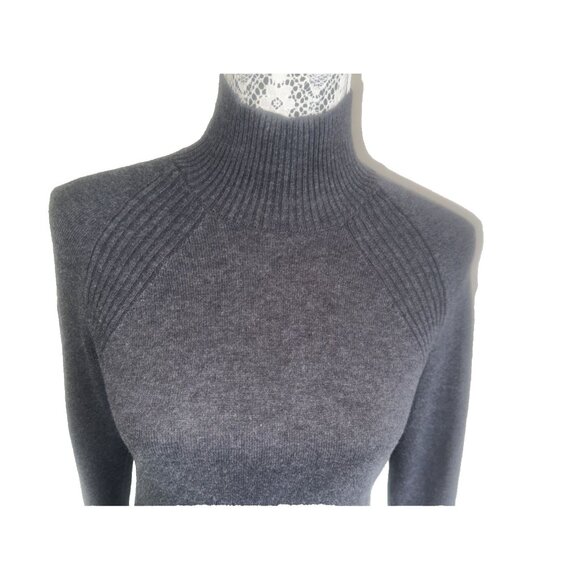 Lululemon Keep it Cozy Graphite Gray Silk Blend Sweater Dress 4 W1CFTS - Picture 4 of 16